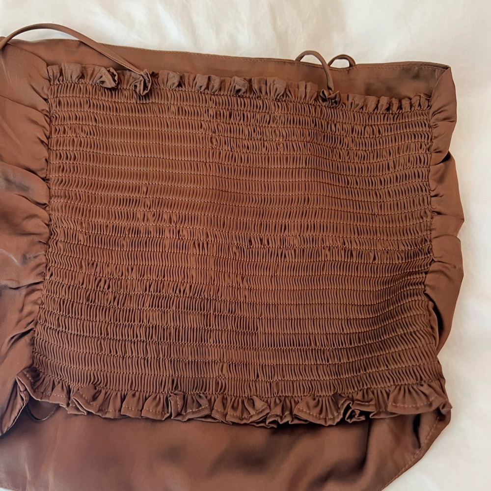 Urban outfitters brown crop top size SP - Picture 3 of 4